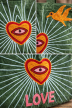 VELVET SUZANI EMBROIDRED BAGS