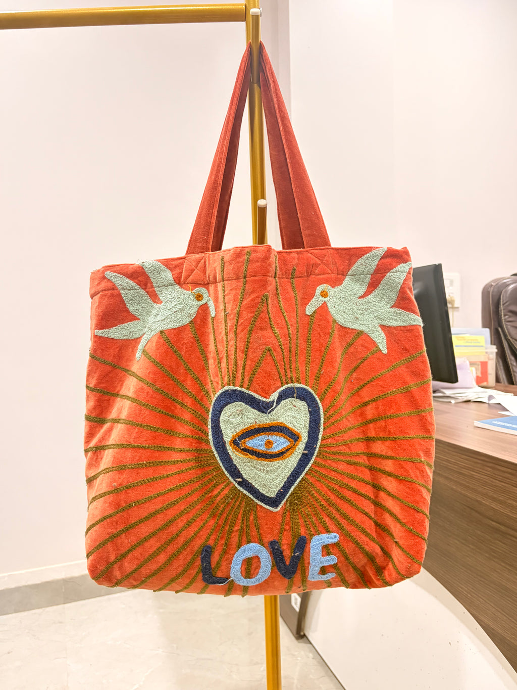 VELVET SUZANI EMBROIDRED BAGS