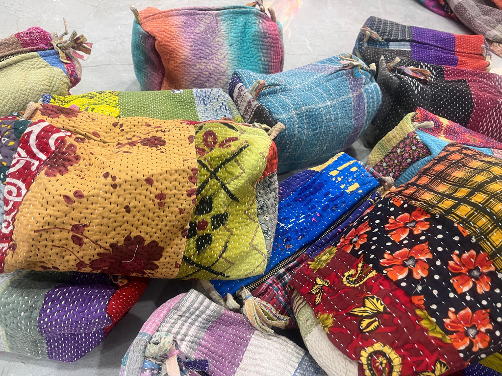 kantha vanity pouch