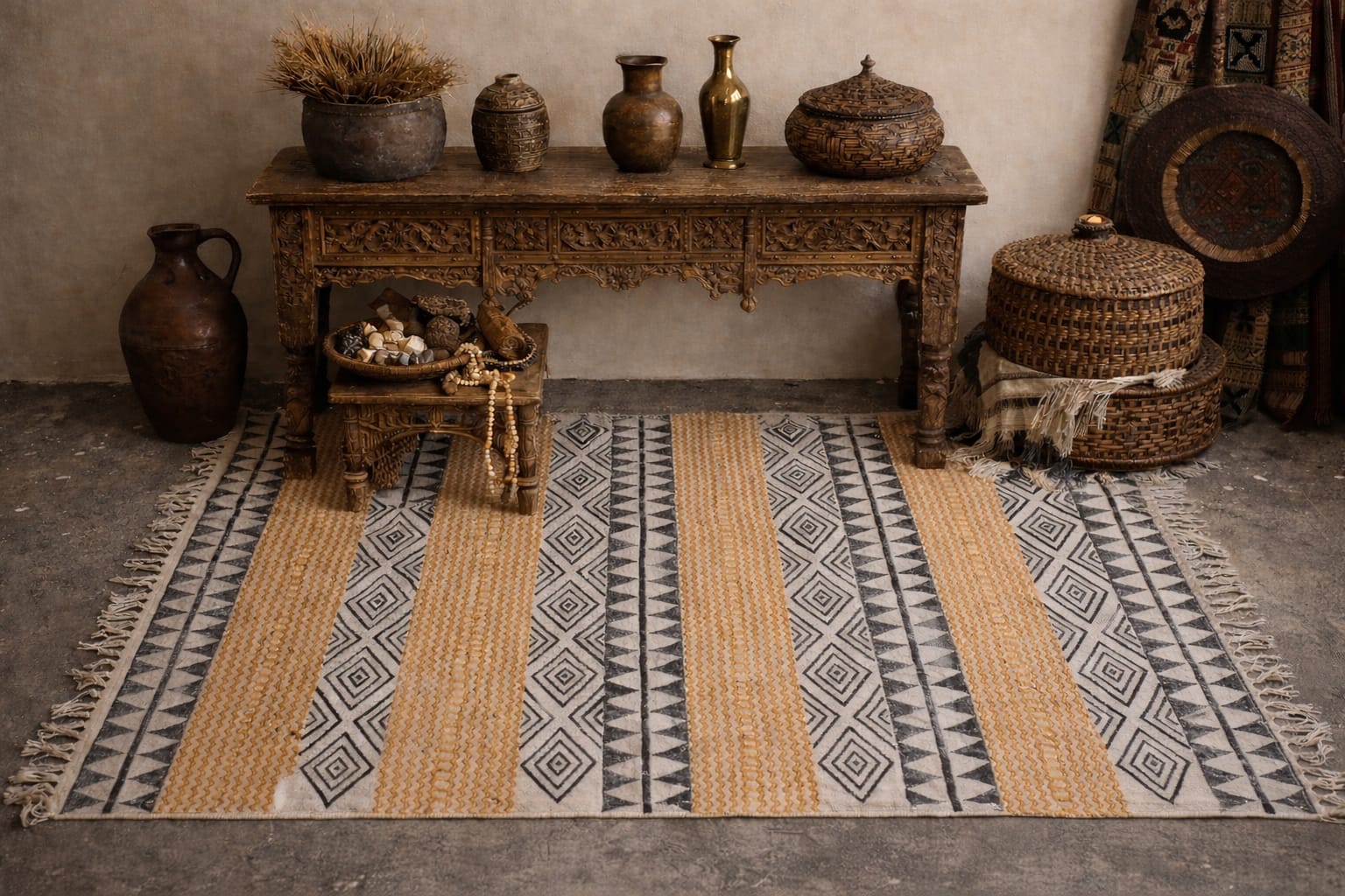 Indian cotton rugs