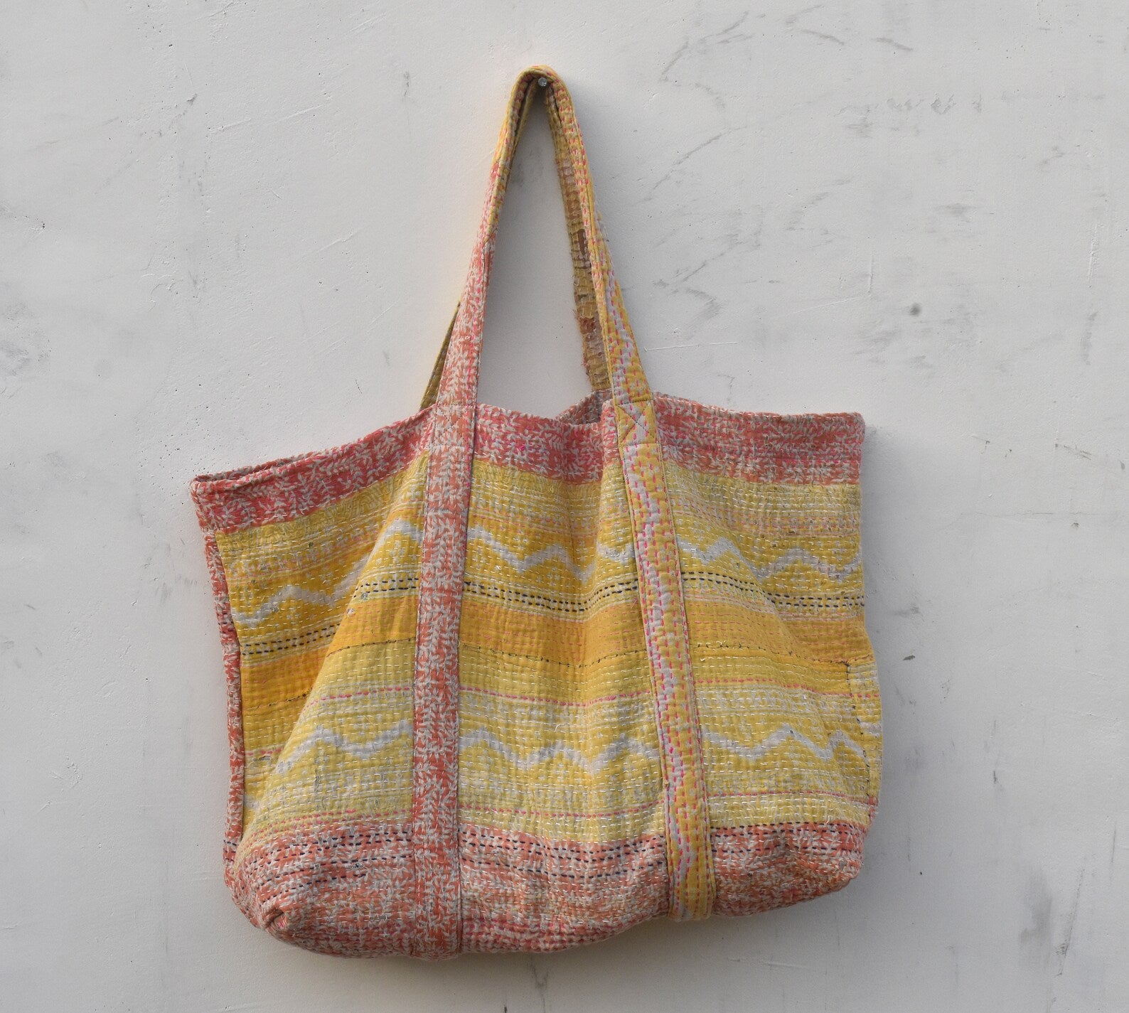 vintage kantha large bags