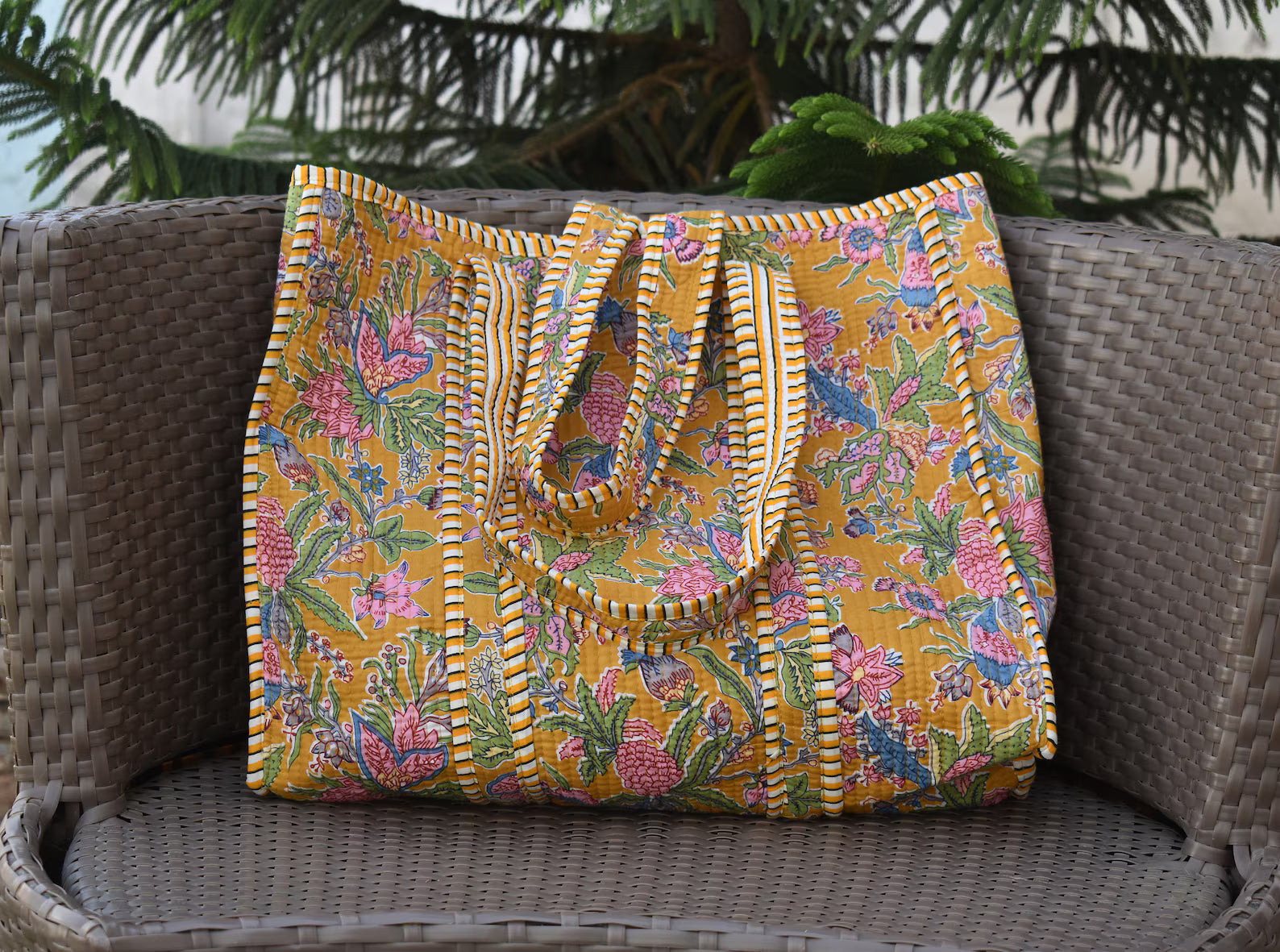 cotton quilted bags