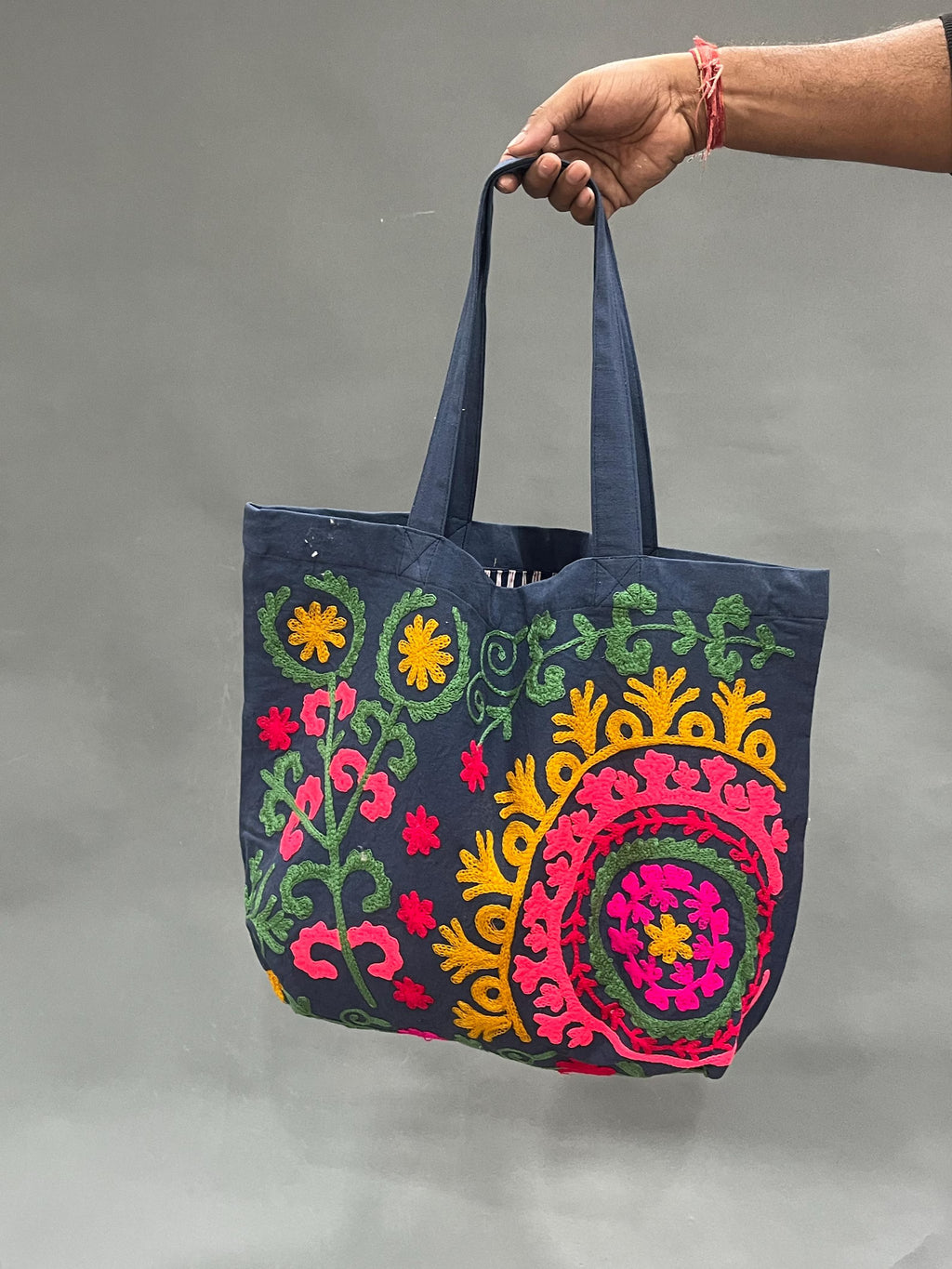 cotton suzani embroidery bags
