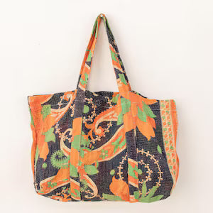 vintage kantha large bags