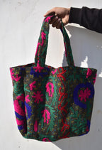 Suzani embroidery kantha bags