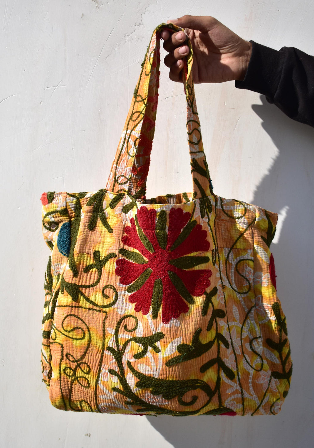 Suzani embroidery kantha bags