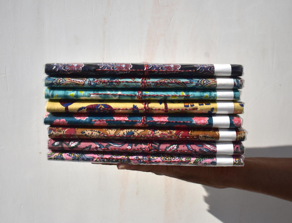 Handmade paper notebooks