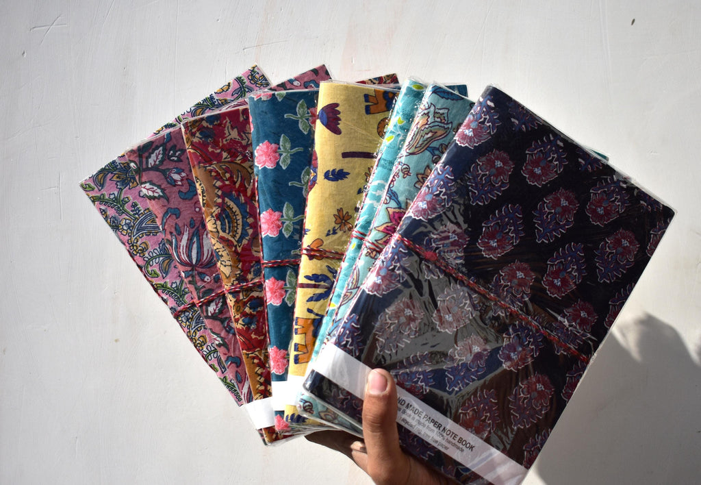 Handmade paper notebooks