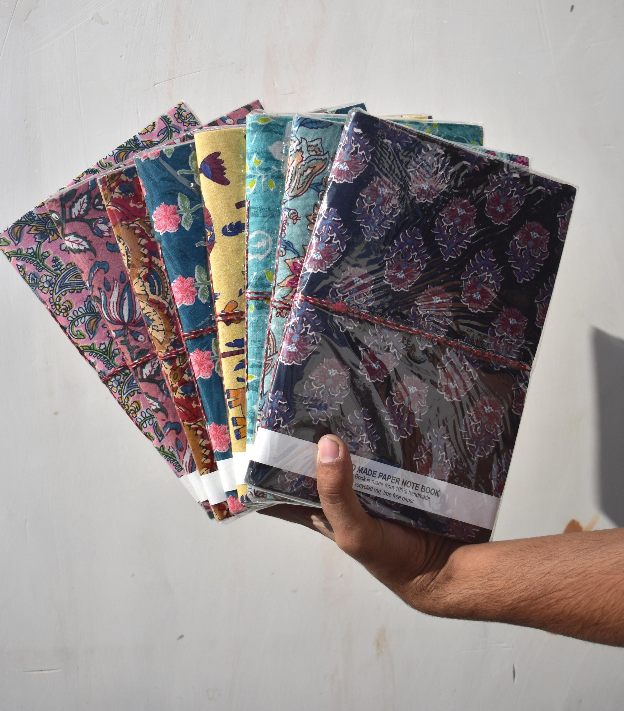 Handmade paper notebooks