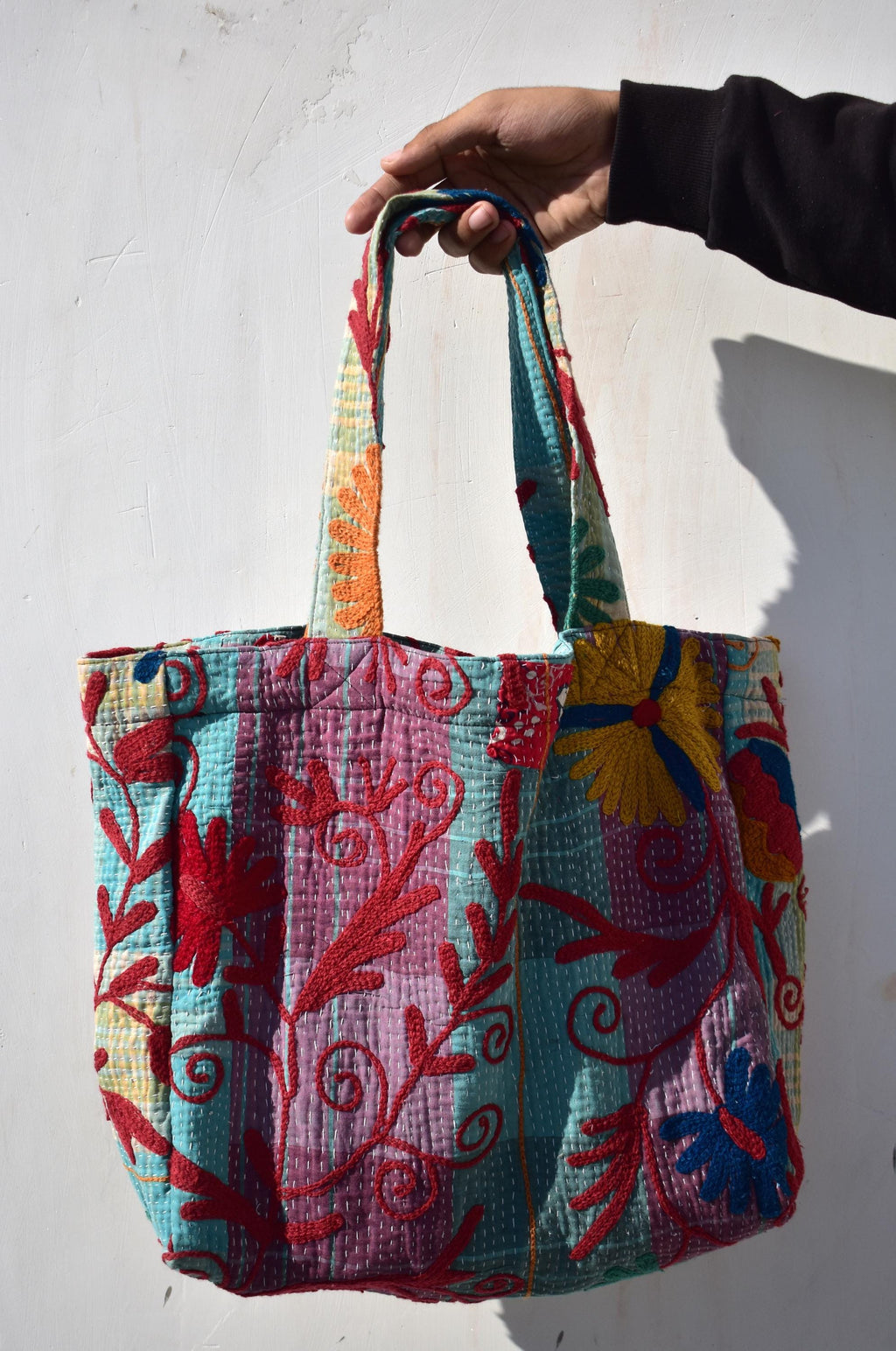 Suzani embroidery kantha bags